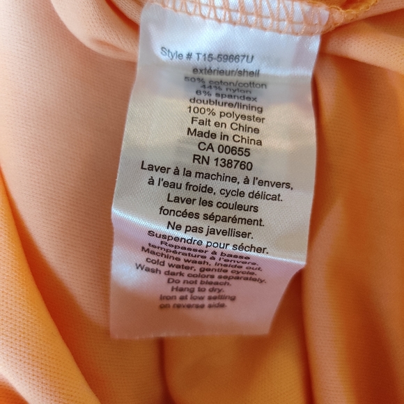 Thyme Maternity Peach Eyelet dress - Picture 8 of 8